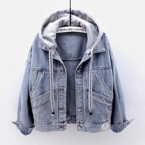 Denim Hooded Jacket